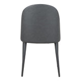 Burton Black Fade Vegan Leather Dining Chair (Set of 2) by MOES at Eve Furniture