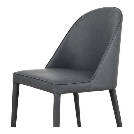 Burton Black Fade Vegan Leather Dining Chair (Set of 2) by MOES at Eve Furniture