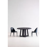 Burton Dark Teal Vegan Leather Dining Chair (Set of 2) by MOES at Eve Furniture
