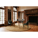 Burton Dark Teal Vegan Leather Dining Chair (Set of 2) by MOES at Eve Furniture