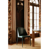 Burton Dark Teal Vegan Leather Dining Chair (Set of 2) by MOES at Eve Furniture