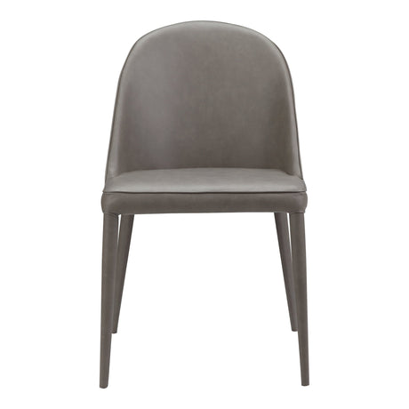 Burton Grey Vegan Leather Dining Chair (Set of 2) by MOES at Eve Furniture