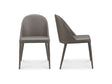 Burton Grey Vegan Leather Dining Chair (Set of 2) by MOES at Eve Furniture