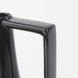 Burton Large Glossy and Matte Black Ceramic Jug Vase by Mercana at Eve Furniture