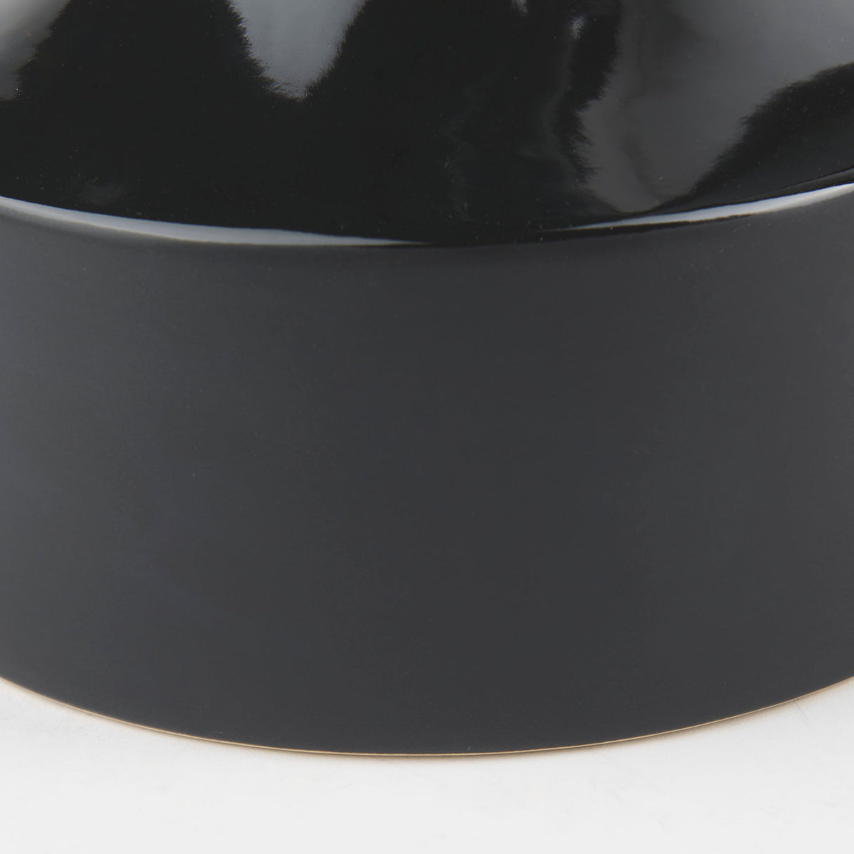 Burton Large Glossy and Matte Black Ceramic Jug Vase by Mercana at Eve Furniture
