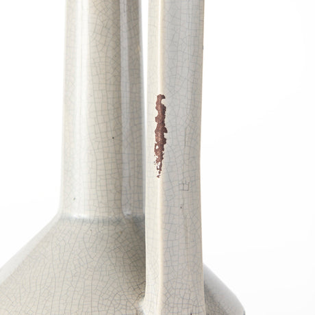 Burton Large Two Tone Gray Ceramic Jug Vase by Mercana at Eve Furniture
