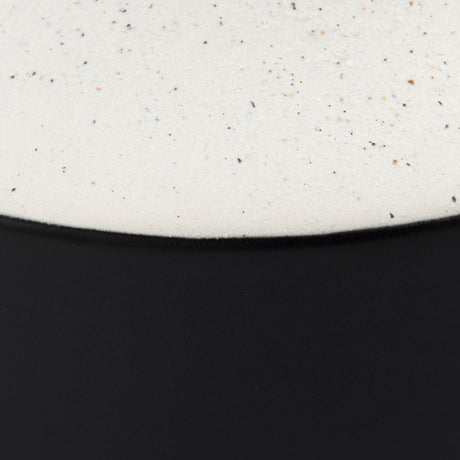 Burton Large White and Black Ceramic Jug Vase by Mercana at Eve Furniture