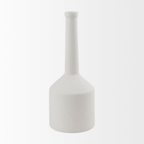 Burton Large White Ceramic Jug Vase by Mercana at Eve Furniture