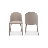 Burton Light Grey Dining Chair (Set of 2) by MOES at Eve Furniture