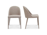 Burton Light Grey Dining Chair (Set of 2)