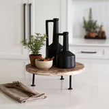 Burton Medium Matte Black Ceramic Jug Vase by Mercana at Eve Furniture