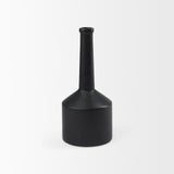 Burton Medium Matte Black Ceramic Jug Vase by Mercana at Eve Furniture