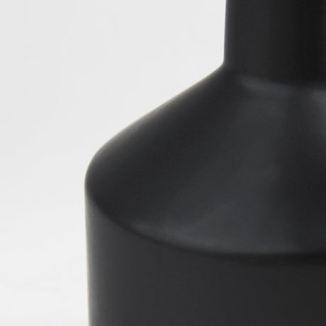 Burton Medium Matte Black Ceramic Jug Vase by Mercana at Eve Furniture