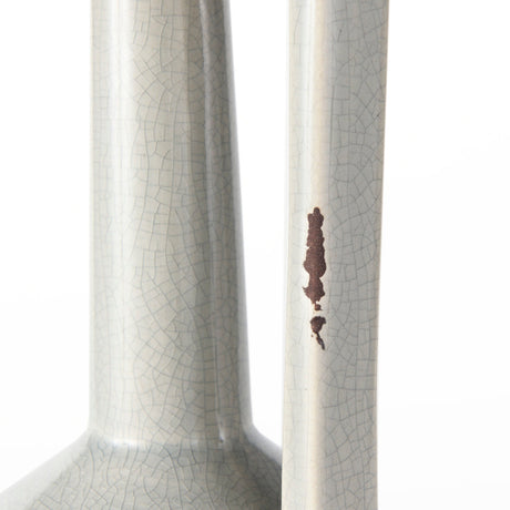 Burton Medium Two Tone Gray Ceramic Jug Vase by Mercana at Eve Furniture