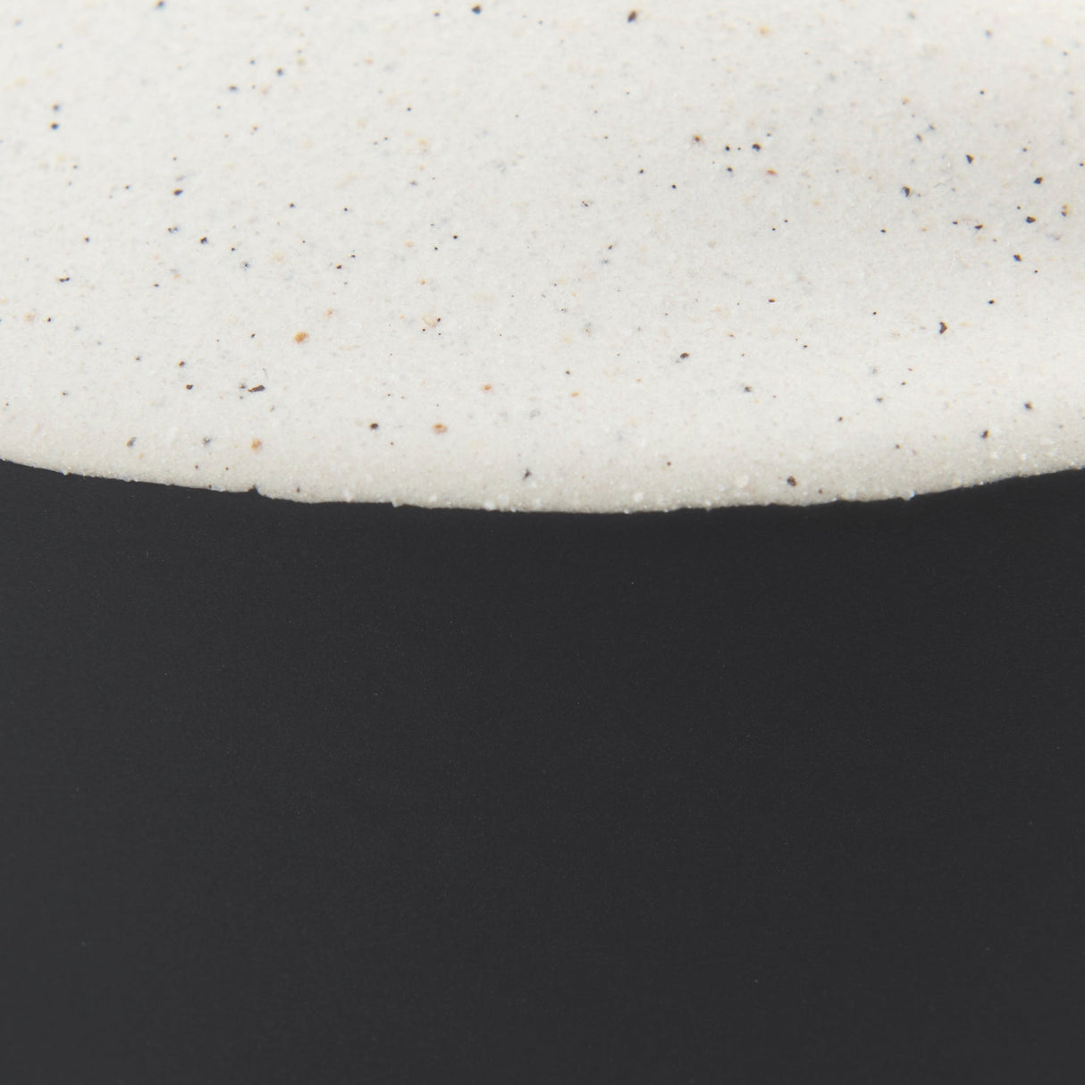 Burton Medium White and Black Ceramic Jug Vase by Mercana at Eve Furniture