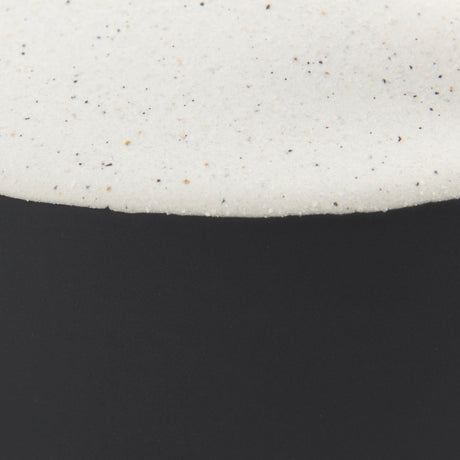 Burton Medium White and Black Ceramic Jug Vase by Mercana at Eve Furniture