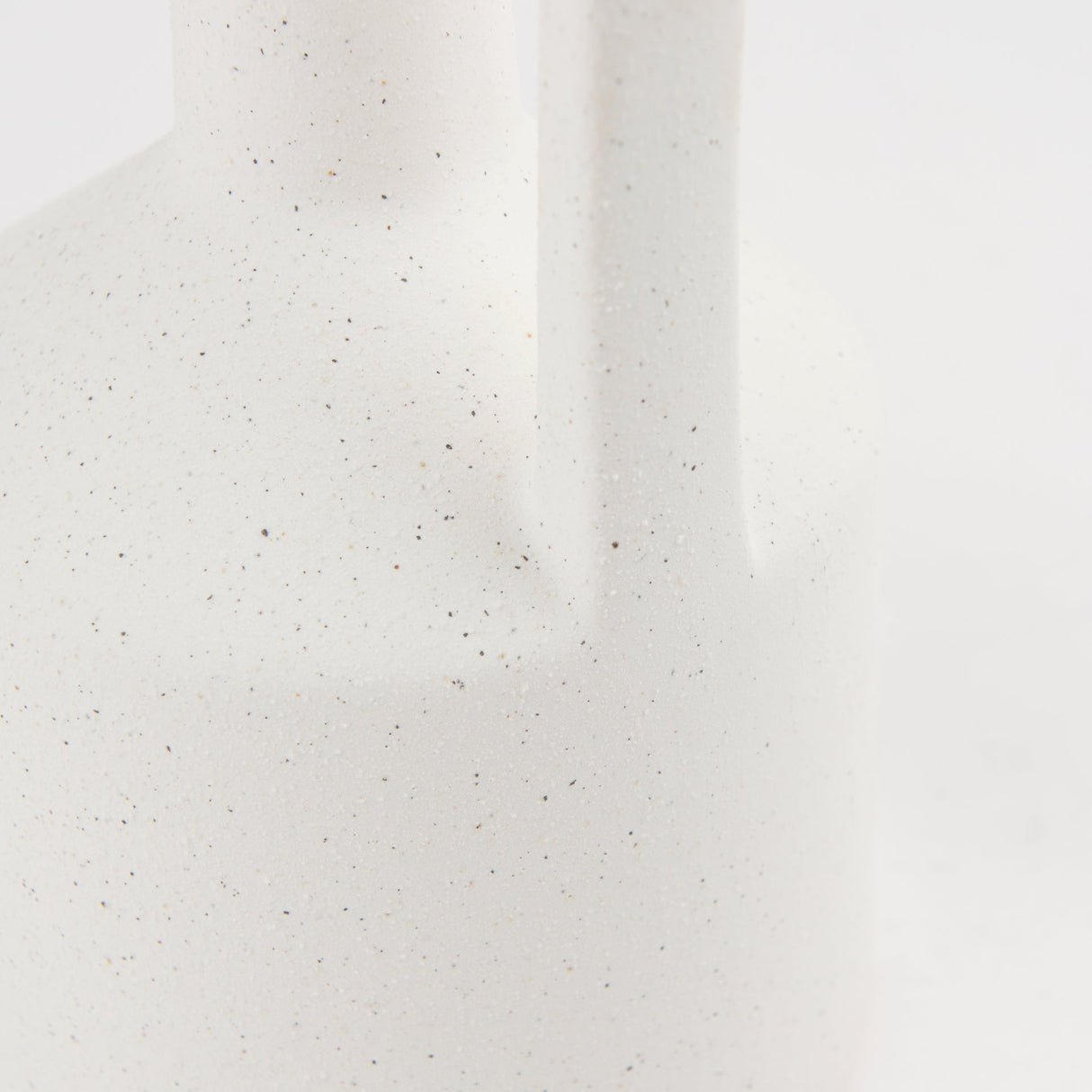 Burton Medium White Ceramic Jug Vase by Mercana at Eve Furniture
