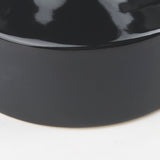 Burton Small Glossy and Matte Black Ceramic Jug Vase by Mercana at Eve Furniture