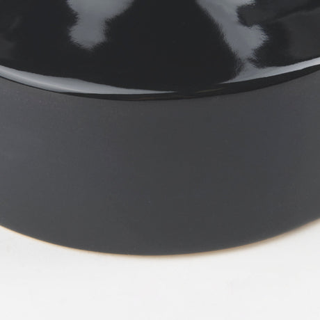 Burton Small Glossy and Matte Black Ceramic Jug Vase by Mercana at Eve Furniture