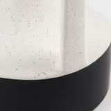 Burton Small White and Black Ceramic Jug Vase by Mercana at Eve Furniture