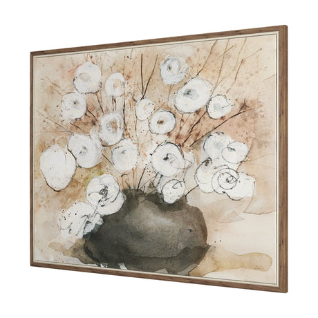 Butterfly Blossoms by Mercana Studio Hand-Embellished Textured Framed Canvas Artwork by Mercana at Eve Furniture