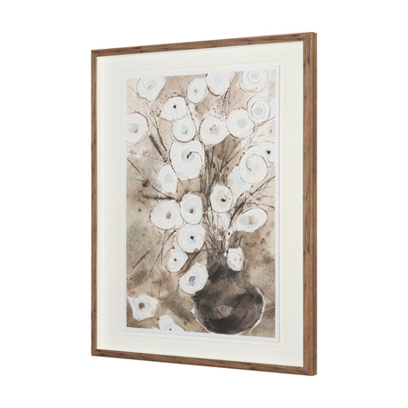 Butterfly Ranunculus II by Mercana Studio Hand-Embellished Framed Artwork Matted under Glass by Mercana at Eve Furniture
