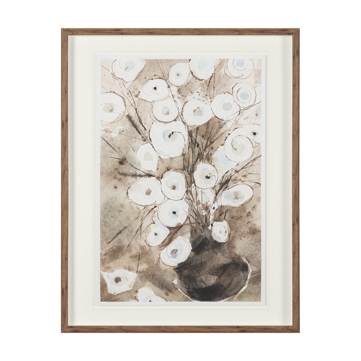 Butterfly Ranunculus II by Mercana Studio Hand-Embellished Framed Artwork Matted under Glass by Mercana at Eve Furniture