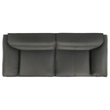 Buxton Graphite 2-Piece Leather Upholstered Living Room Set by Coaster at Eve Furniture