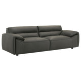 Buxton Graphite Top Grain Leather Upholstered Sofa by Coaster at Eve Furniture