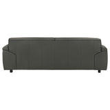 Buxton Graphite Top Grain Leather Upholstered Sofa by Coaster at Eve Furniture