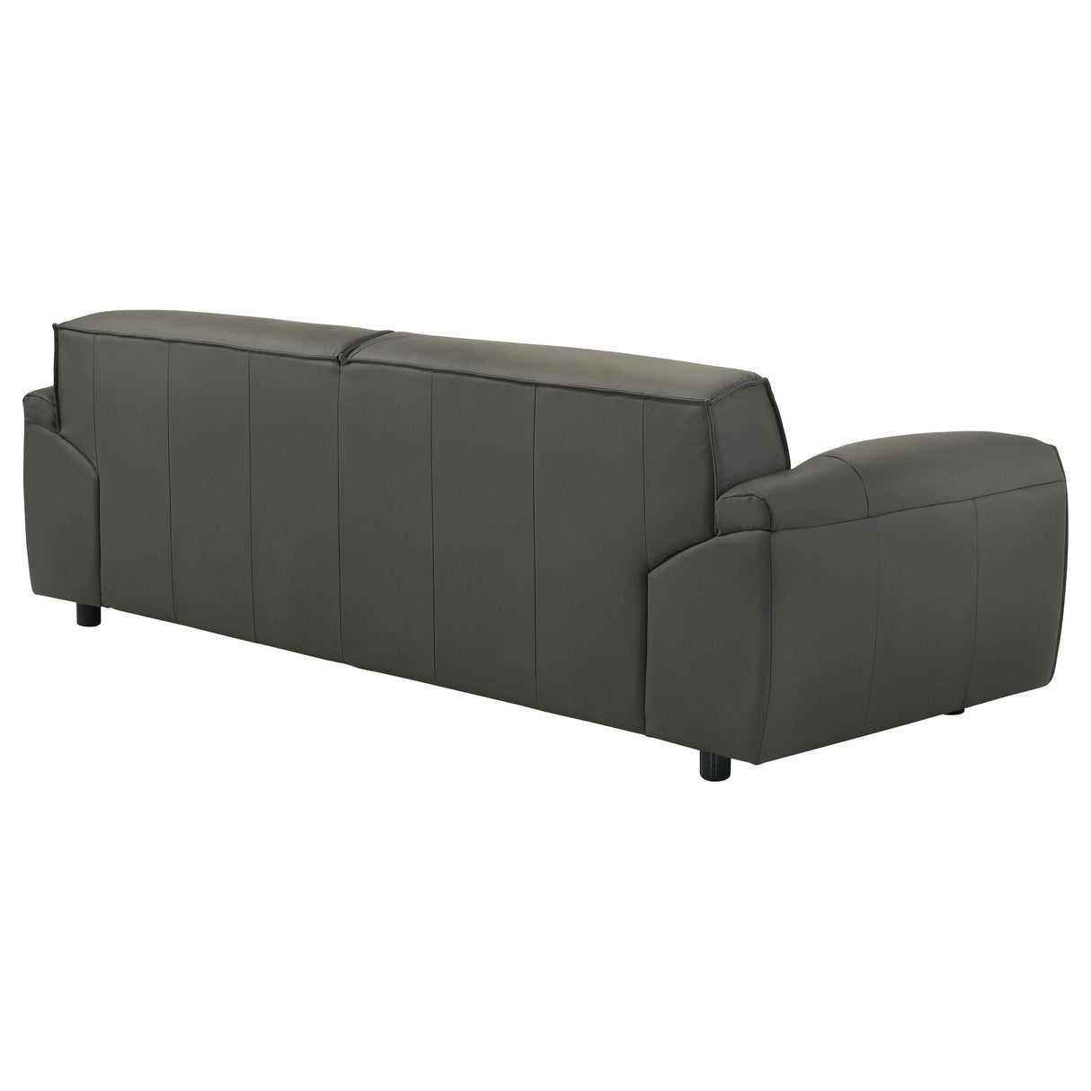 Buxton Graphite Top Grain Leather Upholstered Sofa by Coaster at Eve Furniture