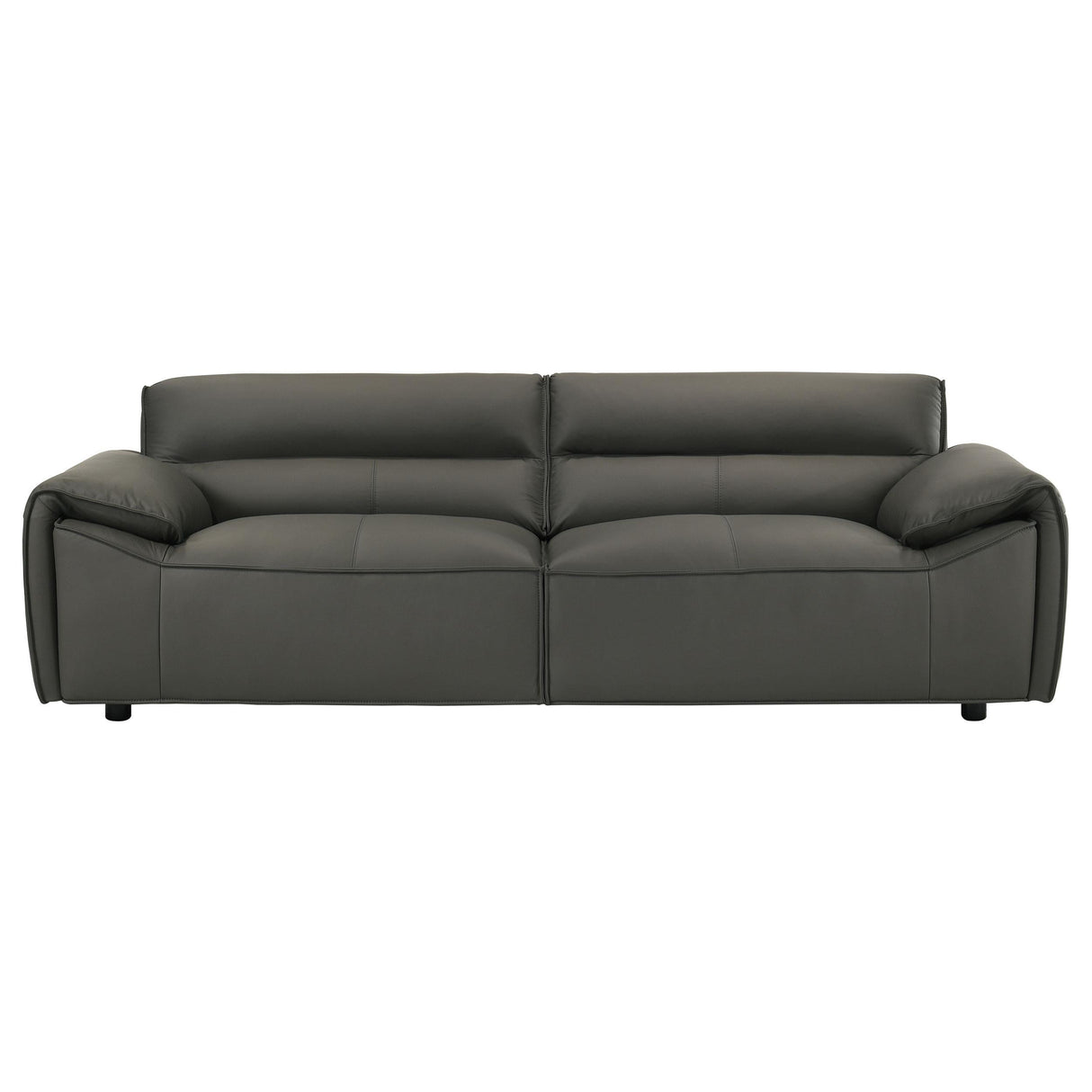 Buxton Graphite Top Grain Leather Upholstered Sofa by Coaster at Eve Furniture