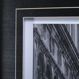 B&W Bridge of Sighs by Danny Head a Hand Embellished Textured Framed Photo Art Print Matted under Gl by Mercana at Eve Furniture