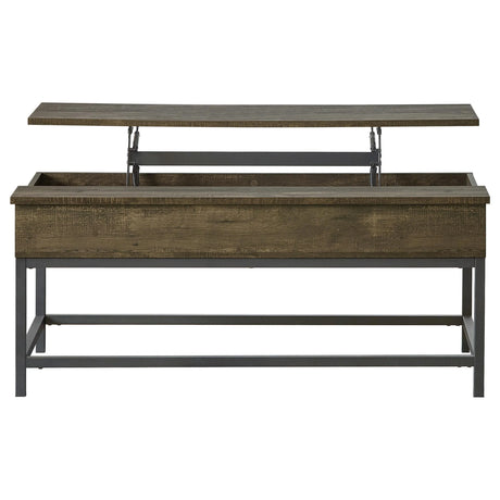 Byers Brown Oak 2-Piece Lift Top Coffee and End Table Set by Coaster at Eve Furniture