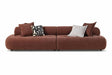 Byrne Rust 105-inch Velvet Modular Bumper Sectional Sofa by Coaster at Eve Furniture