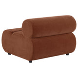 Byrne Rust Velvet Upholstered Armless Chair by Coaster at Eve Furniture