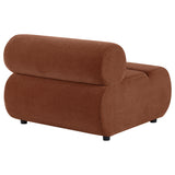 Byrne Rust Velvet Upholstered Armless Chair by Coaster at Eve Furniture