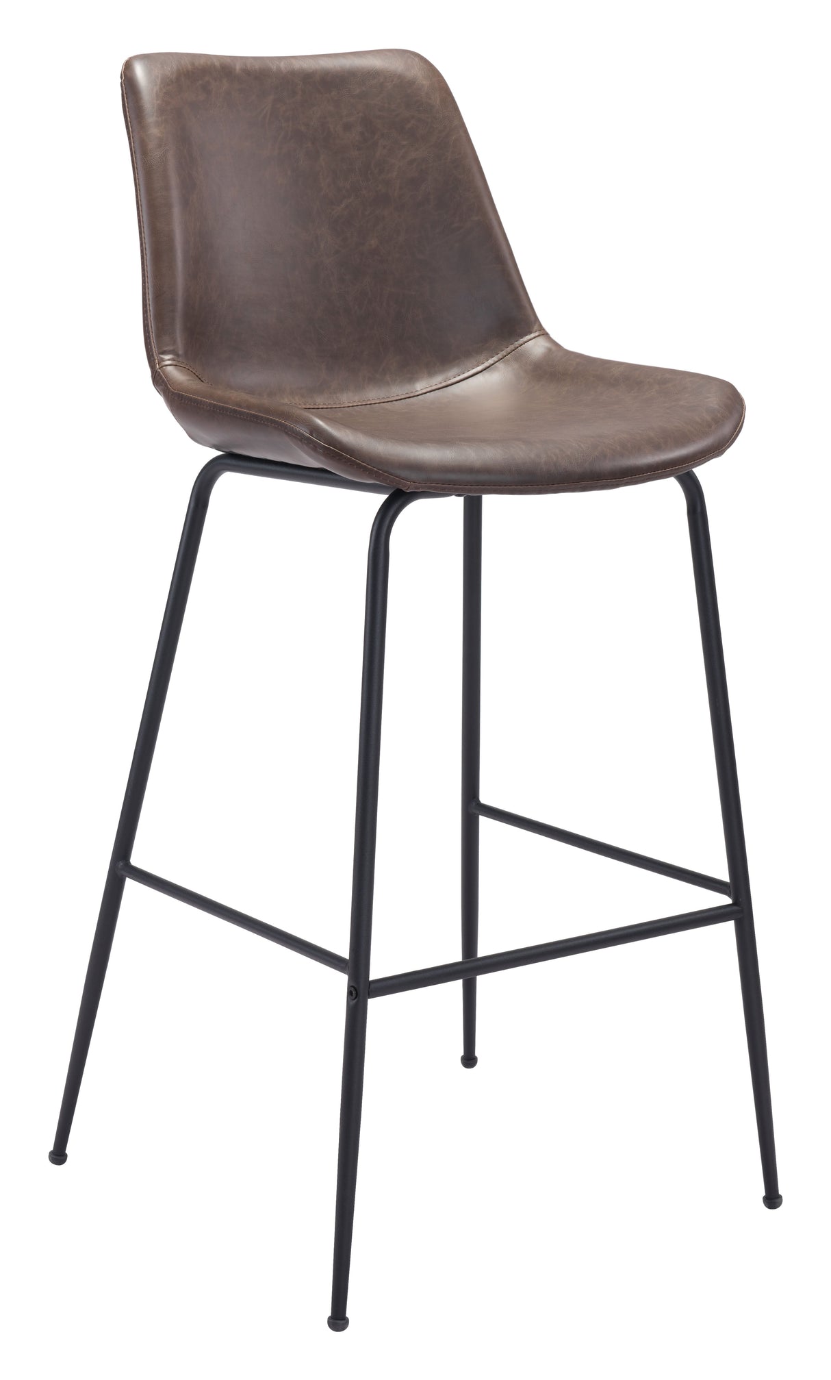 Byron Brown Barstool by Zuomod at Eve Furniture