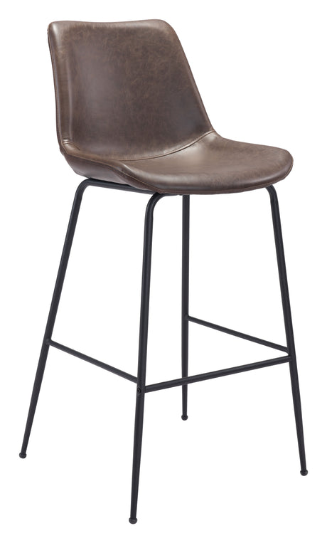 Byron Brown Barstool by Zuomod at Eve Furniture