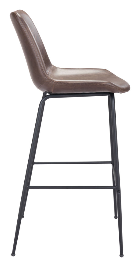 Byron Brown Barstool by Zuomod at Eve Furniture