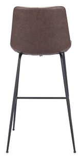 Byron Brown Barstool by Zuomod at Eve Furniture