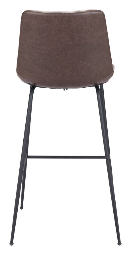 Byron Brown Barstool by Zuomod at Eve Furniture