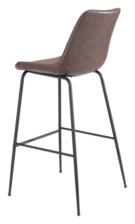 Byron Brown Barstool by Zuomod at Eve Furniture