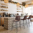 Byron Brown Barstool by Zuomod at Eve Furniture