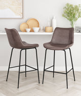 Byron Brown Counter Stool by Zuomod at Eve Furniture