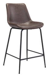 Byron Brown Counter Stool by Zuomod at Eve Furniture