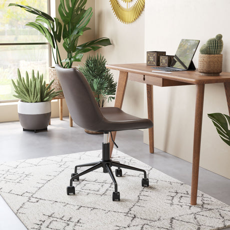 Byron Brown Office Chair by Zuomod at Eve Furniture