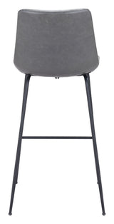 Byron Gray Barstool by Zuomod at Eve Furniture