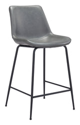 Byron Gray Counter Stool by Zuomod at Eve Furniture