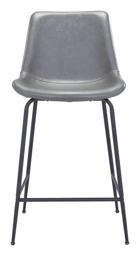 Byron Gray Counter Stool by Zuomod at Eve Furniture